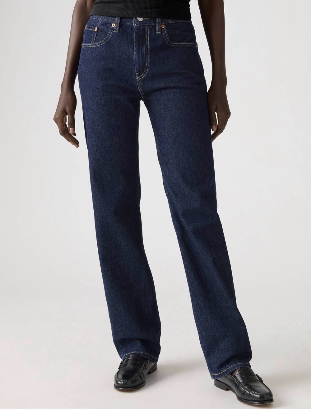 Levi's Women's Straight-Leg Jeans in Dark Indigo